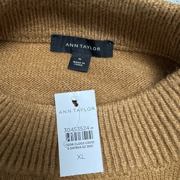 Ann Taylor Brown and White Striped Sweater - Picture 5 of 5